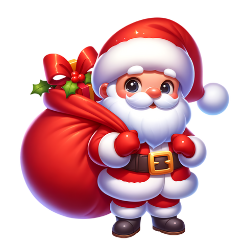 TAMBURO PERSONALIZZATO A TEMA BABBO NATALE MOD.2