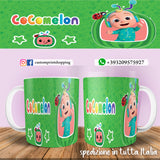 TAZZA COCOMELON PERSONALIZZABILE CON NOME MOD.2