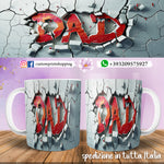 TAZZD DAD PERSONALIZZATA  IN 3D MOD.2