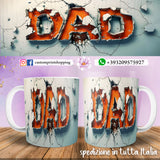 TAZZD DAD PERSONALIZZATA  IN 3D MOD.3