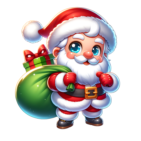 TAMBURO PERSONALIZZATO A TEMA BABBO NATALE MOD.3