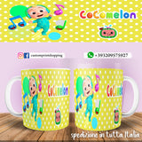 TAZZA COCOMELON PERSONALIZZABILE CON NOME MOD.3