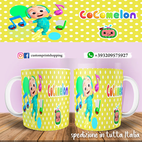 TAZZA COCOMELON PERSONALIZZABILE CON NOME MOD.3