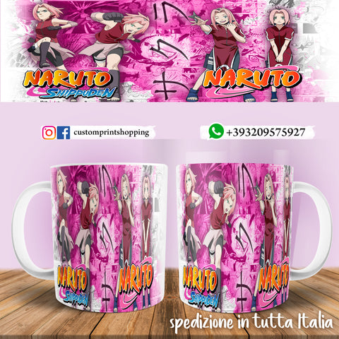 TAZZA NARUTO SHIPPUDEN PERSONALIZZABILE CON IL TUO NOME MOD.3