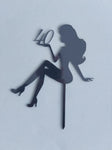 CAKE TOPPER  A TEMA FIGURA FEMMINILE