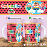 TAZZA COCOMELON PERSONALIZZABILE CON NOME MOD.4