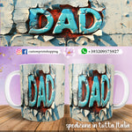 TAZZD DAD PERSONALIZZATA  IN 3D MOD.4