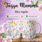 TAZZA MANO MAMMA PERSONALIZZATA CON NOME MOD.4