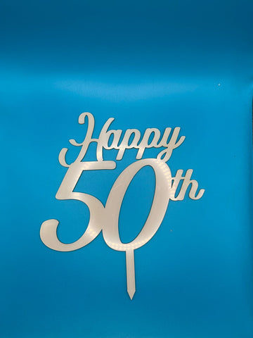 CAKE TOPPER HAPPY 50 ANNI