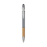 Penna Sfera Soft Touch In Alluminio E Bamboo Iris COD. 5698