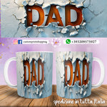 TAZZD DAD PERSONALIZZATA  IN 3D MOD.5