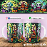 TAZZA  HALLOWEEN CARICATURA MOD.5 PERSONALIZZABILE CON NOME