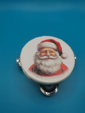 TAMBURO PERSONALIZZATO A TEMA BABBO NATALE