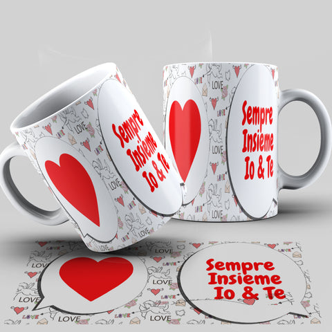 TAZZA SAN VALENTINO PERSONALIZZABILE CON NOME MOD. 5