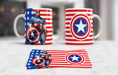 TAZZA CAPITAN AMERICA PERSONALIZZABILE MOD.5