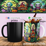 TAZZA  HALLOWEEN CARICATURA MOD.5 PERSONALIZZABILE CON NOME