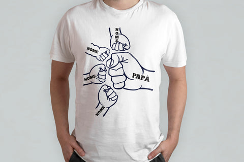 T-SHIRT DIVERTENTE FAMIGLIA PERSONALIZZATA CON NOME MOD.5