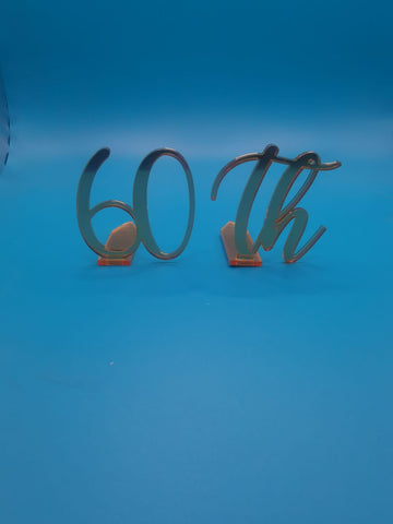 Cake topper compleanno vista frontale