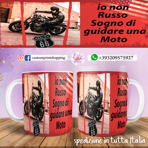 TAZZA HARLEY DAVIDSON DIVERTENTE PERSONALIZZABILE CON NOME MOD.6