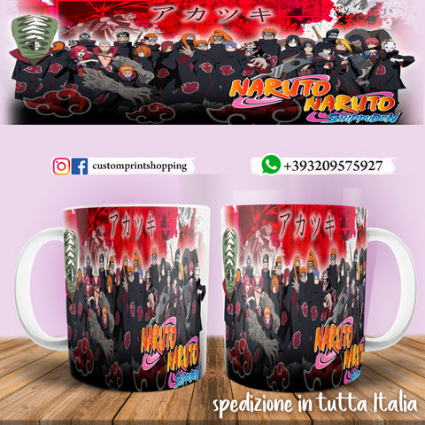 TAZZA NARUTO SHIPPUDEN PERSONALIZZABILE CON IL TUO NOME MOD.7
