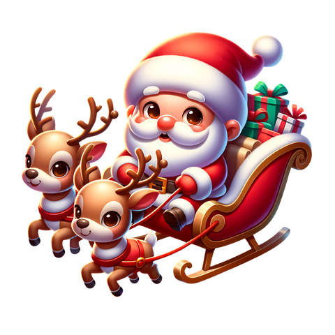 TAMBURO PERSONALIZZATO A TEMA BABBO NATALE MOD.7