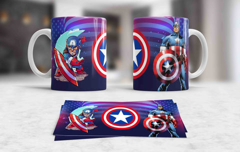 TAZZA CAPITAN AMERICA PERSONALIZZABILE MOD.7