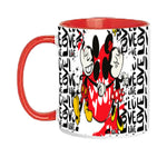 TAZZA DISNEY MICKEY LOVE PERSONALIZZABILE CON NOME MOD.7