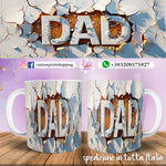 TAZZD DAD PERSONALIZZATA  IN 3D MOD.7