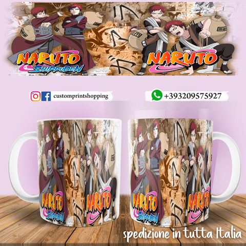 TAZZA NARUTO SHIPPUDEN PERSONALIZZABILE CON IL TUO NOME MOD.8