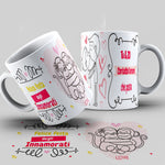 TAZZA SAN VALENTINO PERSONALIZZABILE CON NOME MOD.8