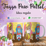 TAZZA PAW PATROL PERSONALIZZABILE CON NOME MOD.8