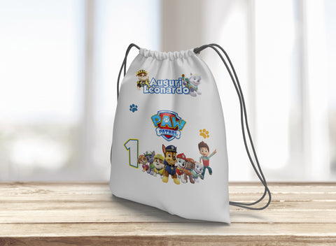 ZAINETTO PAW PATROL COMPLEANNO PERSONALIZZATO MOD.8