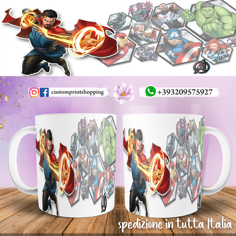 TAZZA MARVEL  PERSONALIZZABILE CON IL TUO NOME MOD.9