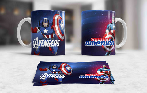 TAZZA CAPITAN AMERICA PERSONALIZZABILE MOD.9