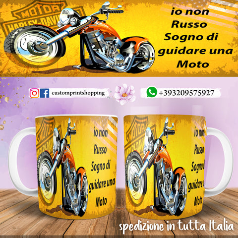 TAZZA HARLEY DAVIDSON DIVERTENTE PERSONALIZZABILE CON NOME MOD.9