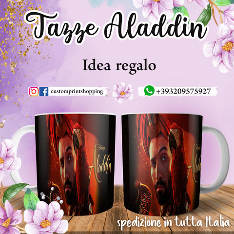 TAZZA ALADDIN PERSONALIZZABILE CON IL TUO NOME MOD.07