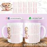 TAZZA TABELLINE BALLERINA CAPPUCCINO