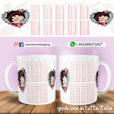TAZZA TABELLINE BETTY BOOP