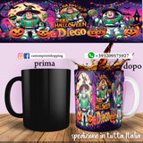 TAZZA  HALLOWEEN CARICATURA BUZZ PERSONALIZZABILE CON NOME