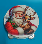 TAMBURO PERSONALIZZATO A TEMA BABBO NATALE
