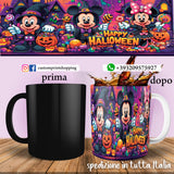 TAZZA  HALLOWEEN CARICATURA DISNEY PERSONALIZZABILE CON NOME