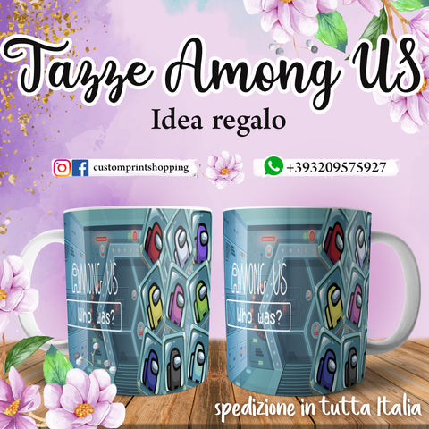 TAZZA AMONG US PERSONALIZZABILE CON IL TUO NOME MOD. (D)