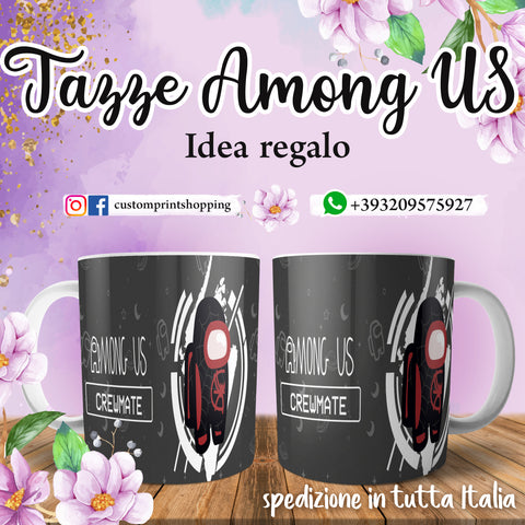 TAZZA AMONG US PERSONALIZZABILE CON IL TUO NOME MOD. (F)