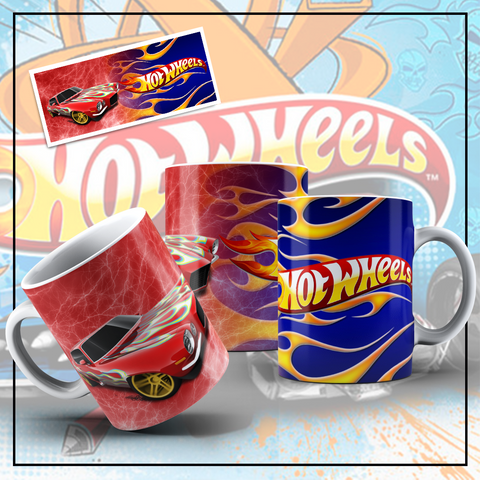 TAZZA HOTWHEELS PERSONALIZZABILE CON NOME MOD. 12