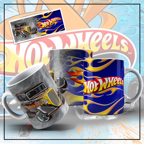 TAZZA HOTWHEELS PERSONALIZZABILE CON NOME MOD. 9