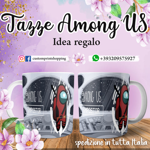 TAZZA AMONG US PERSONALIZZABILE CON IL TUO NOME MOD. (L)