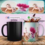 TAZZA CUORI PERSONALIZZATA CON FOTO E NOME