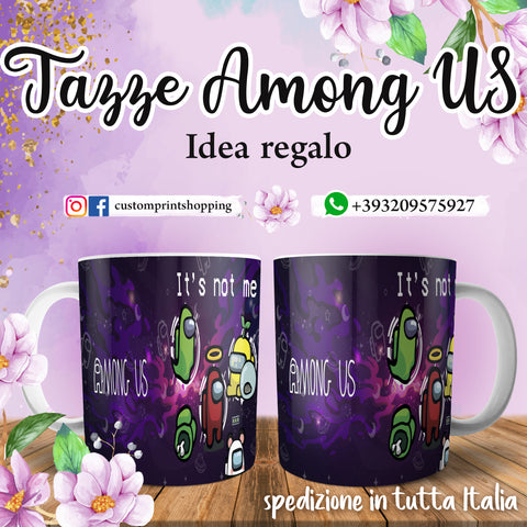 TAZZA AMONG US PERSONALIZZABILE CON IL TUO NOME MOD. (O)