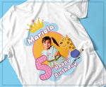 T-SHIRT COMPLEANNO PEPPA PIG PERSONALIZZATE MOD.3