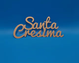 SCRITTA SANTA CRESIMA IN PLEXIGLASS